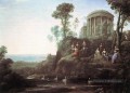 Apollon et les Muses sur le mont Helion Parnassus paysage ruisseau Claude Lorrain